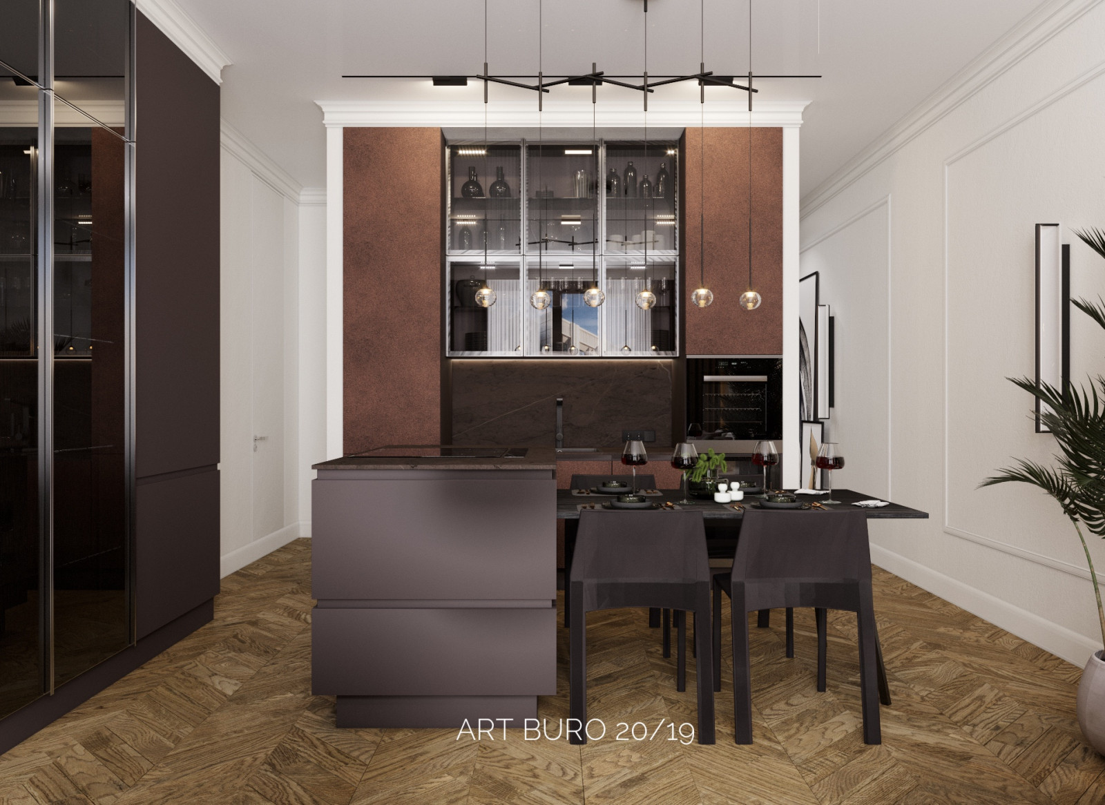 Кухня гостиная