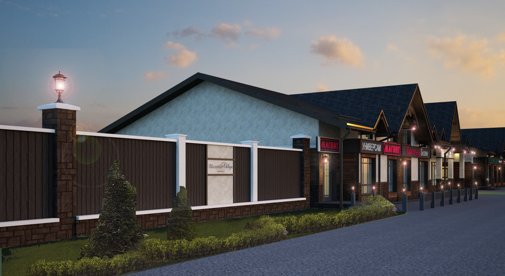 Проект въездной группы "Малинки  Village"