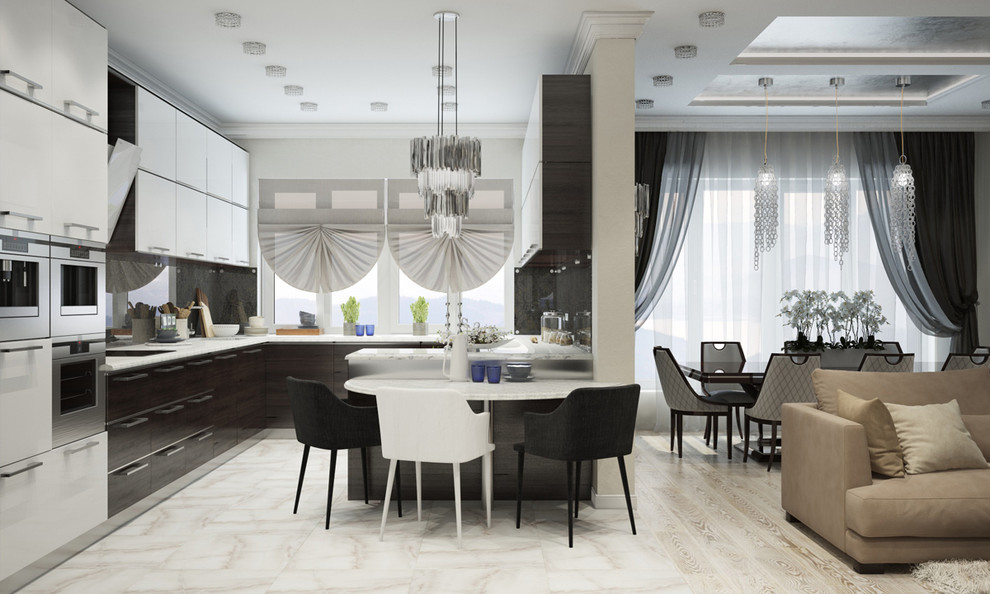 Квартира в Краснодаре - Изысканность стиля Гостиная-вариант 2