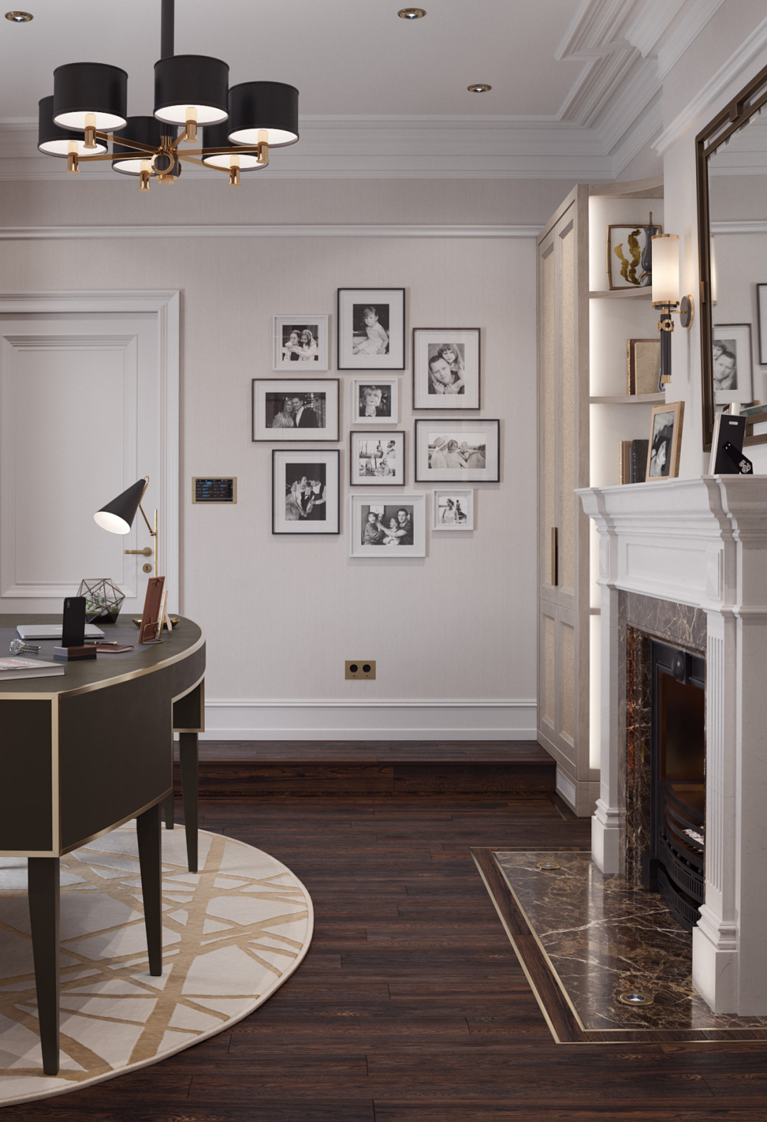 Home office in a residential house