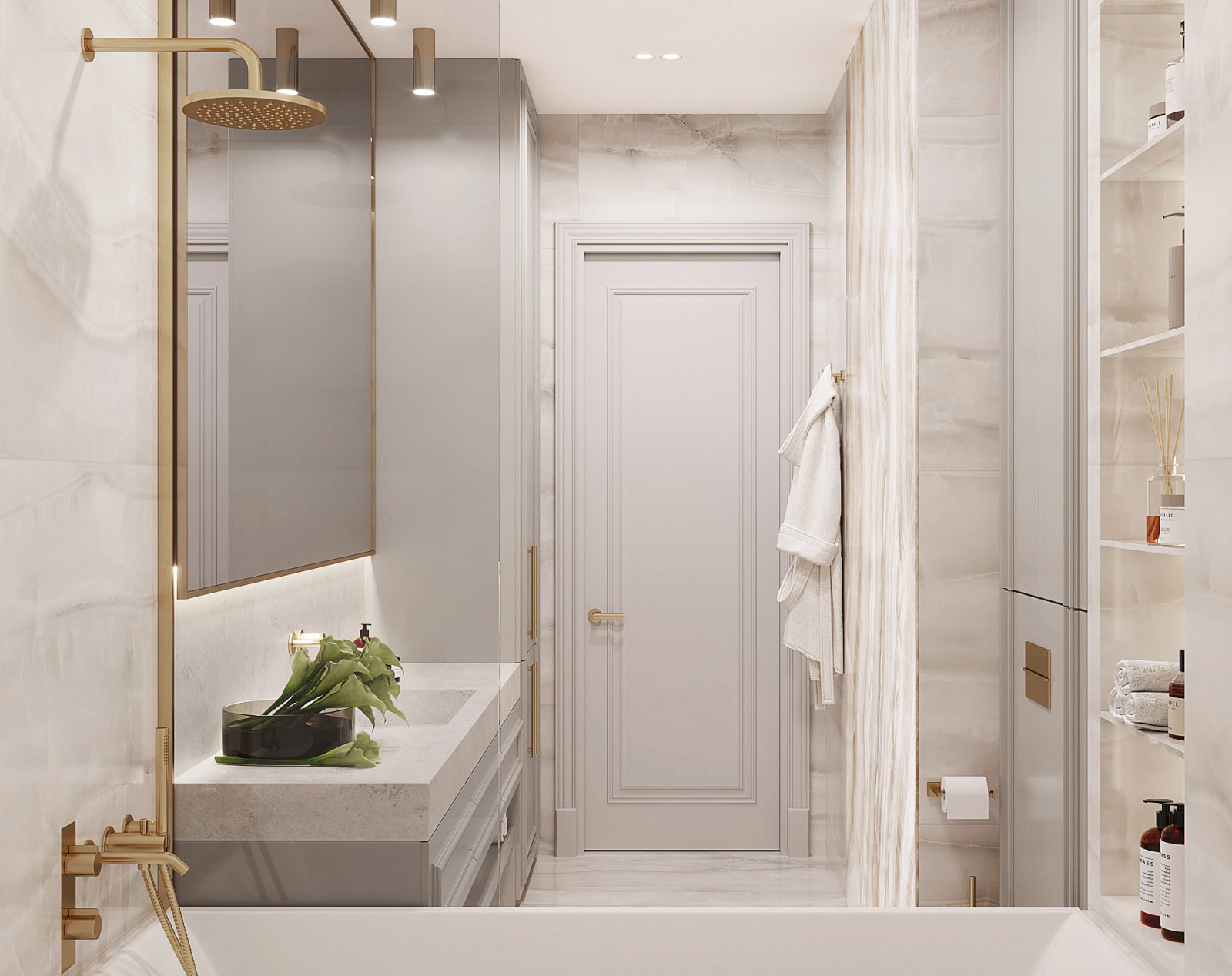 Дизайн-проект жилого дома в ЖК «Сердце Столицы» 80.3 кв.м