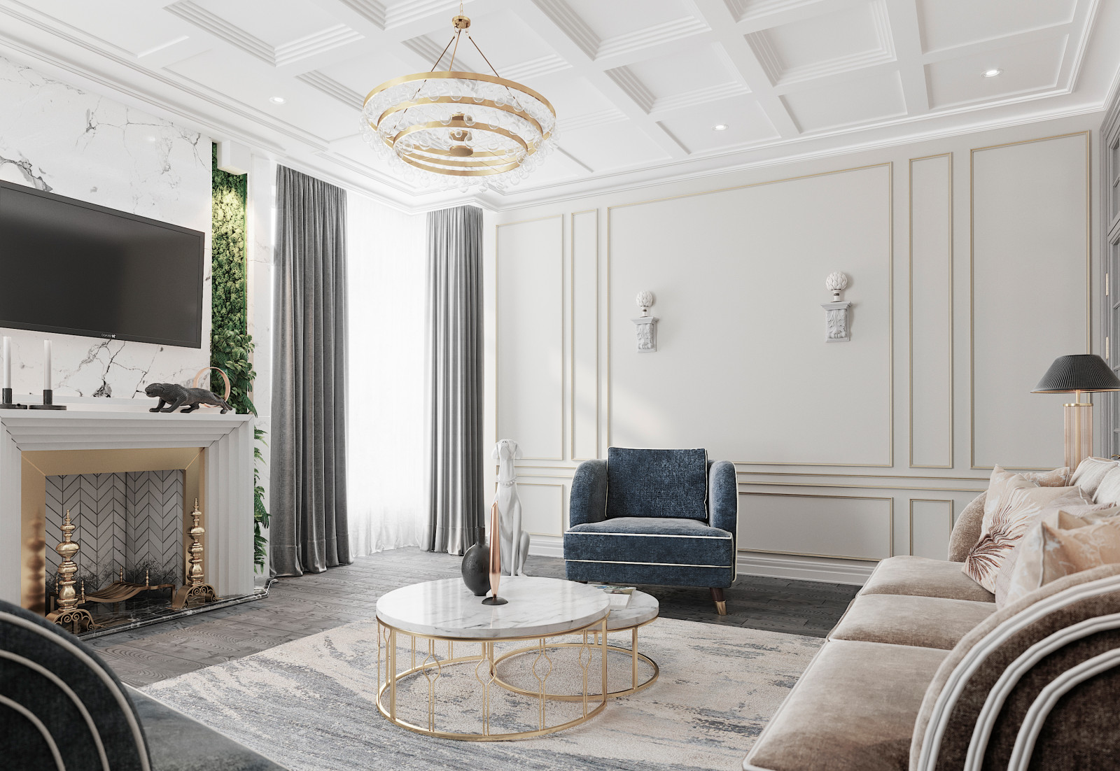 Квартира неоклассика 170м2