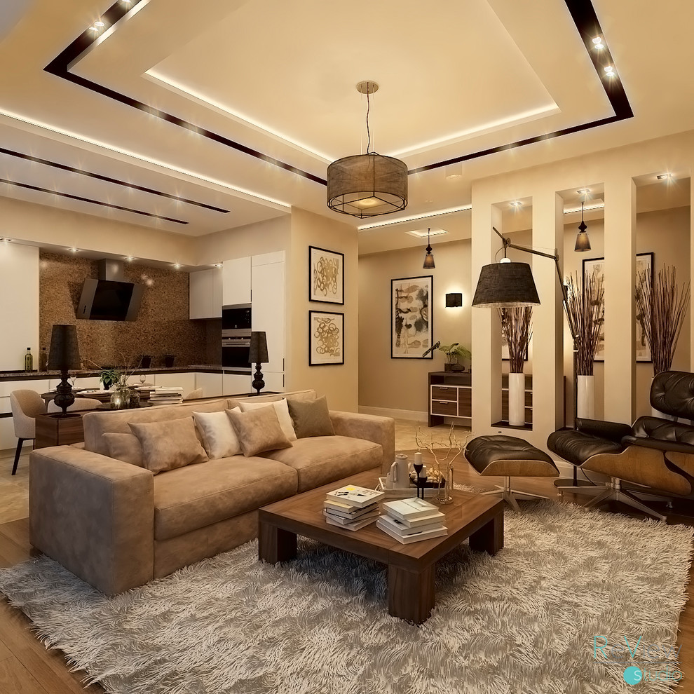 Обложка проекта: Гостиная - студия квартиры в г. Пятигорске