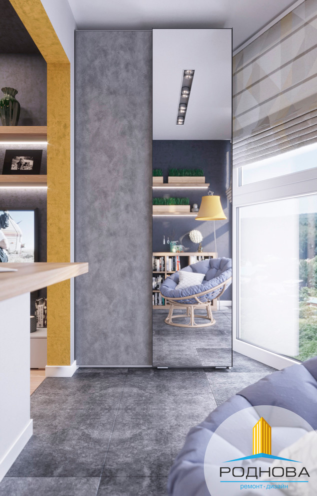 Дизайн проект квартиры студии 28 кв.м.