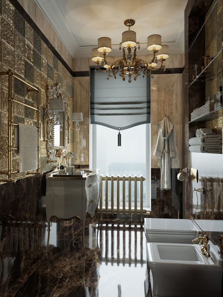 Интерьер в стиле ар-деко с элементами дикой природы