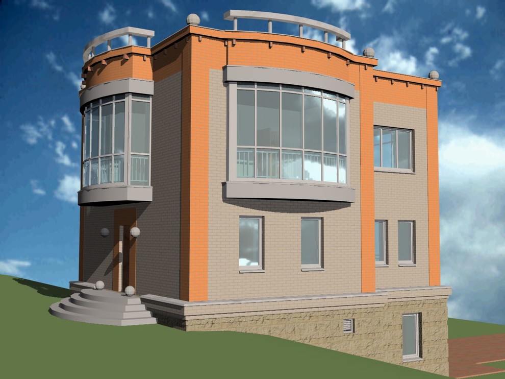 Коттедж на горке