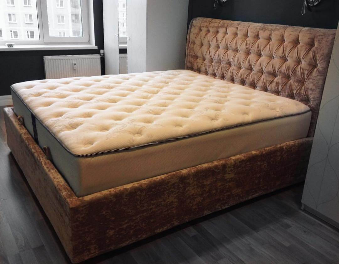 Кровати с мягким изголовьем