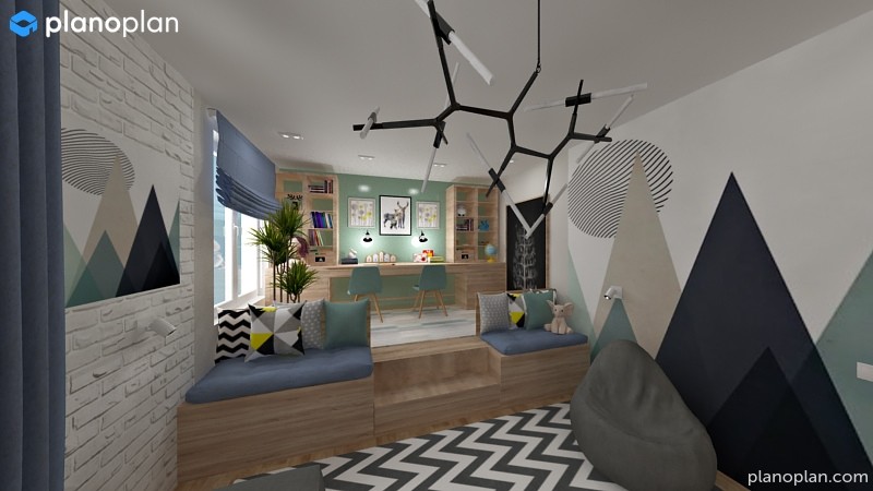 Гостиная-детская. ЖК Ново-Антипино