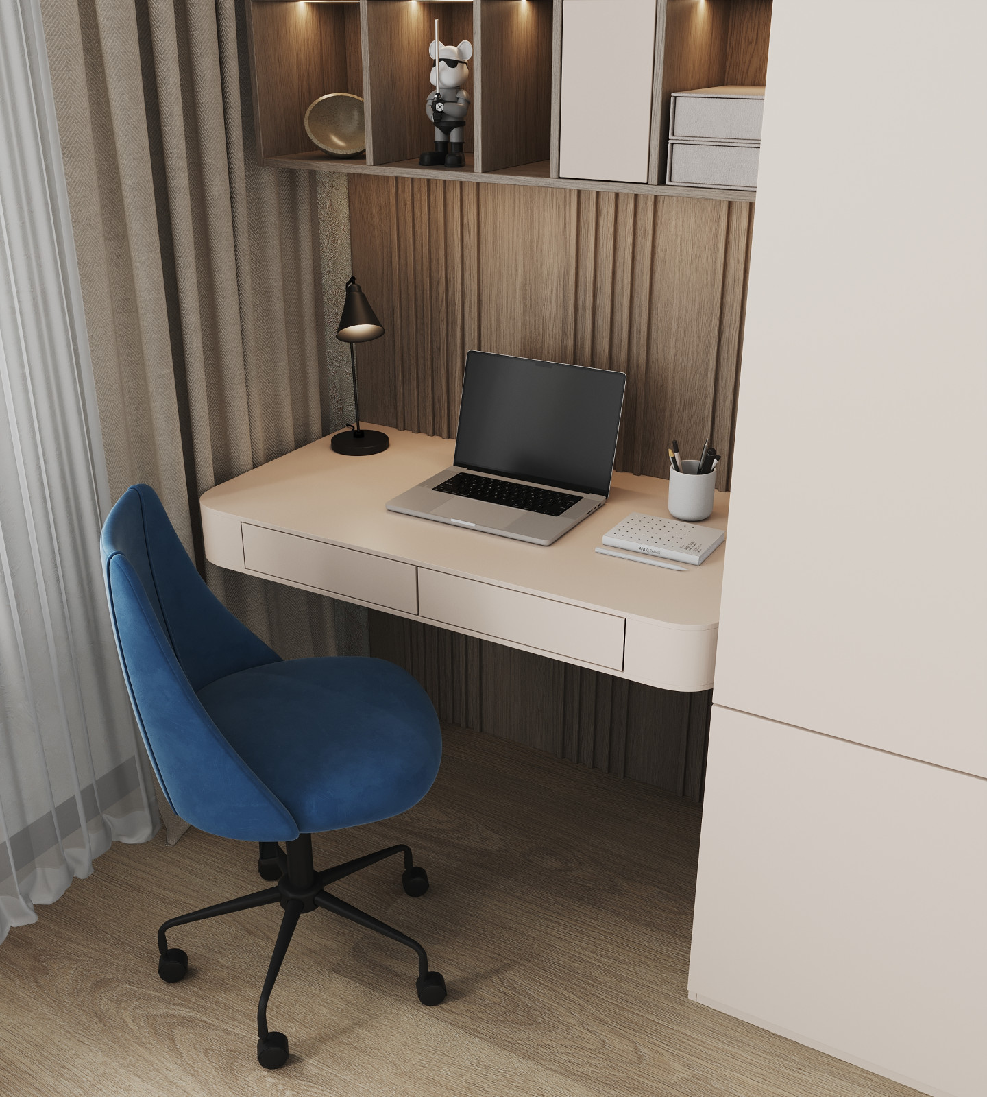 Дизайн квартиры в ЖК "Дома цвета кофе"