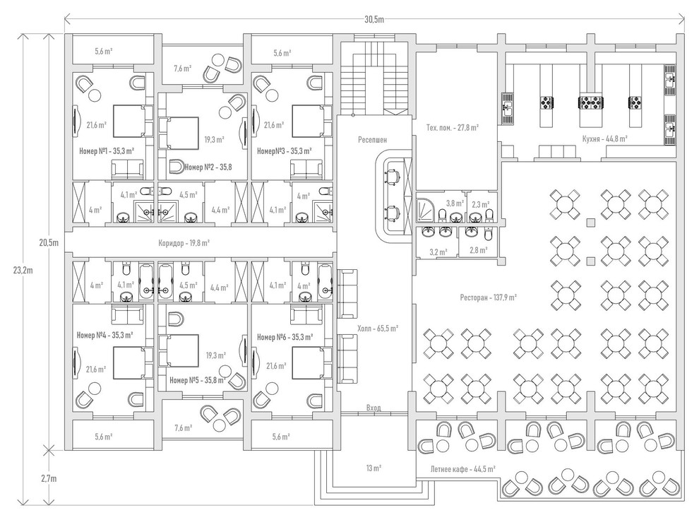 План 1 этажа