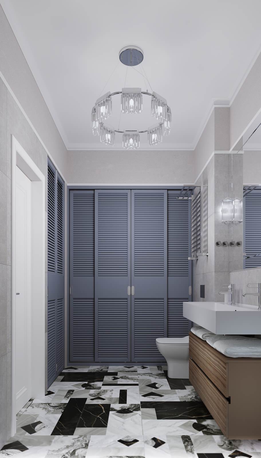 Трехкомнатная квартира в классическом европейском стиле