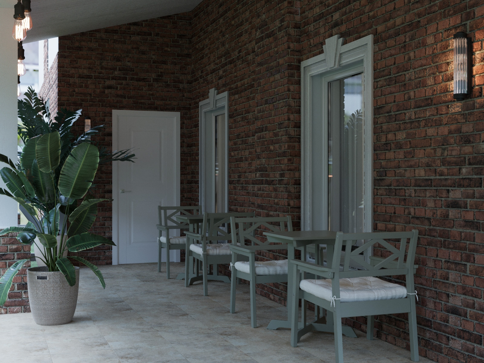 Дизайн террасы в частном доме в Подмосковье, 220м