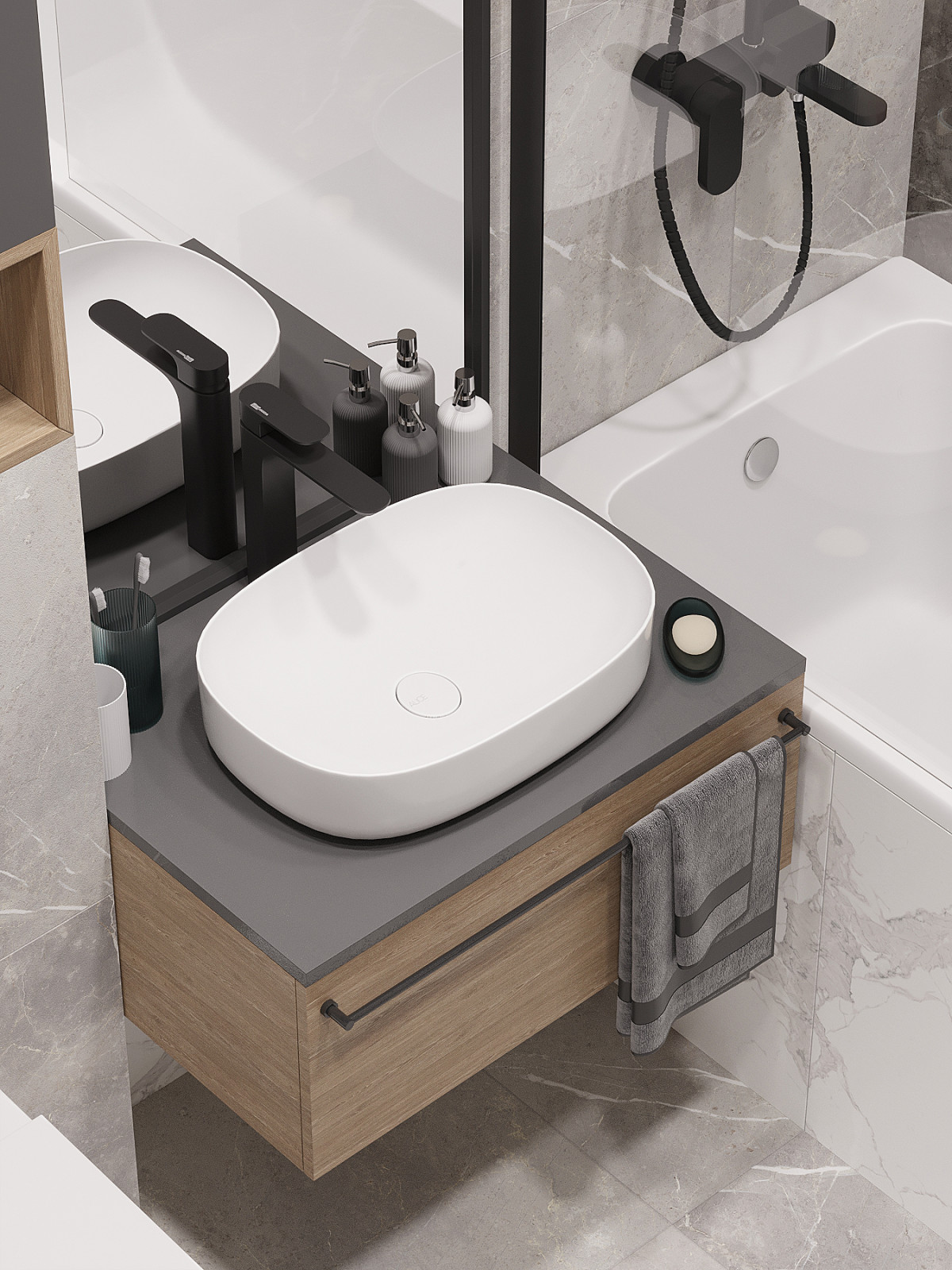 Современный интерьер в ЖК «Znak», Ижевск, 73 кв. м2