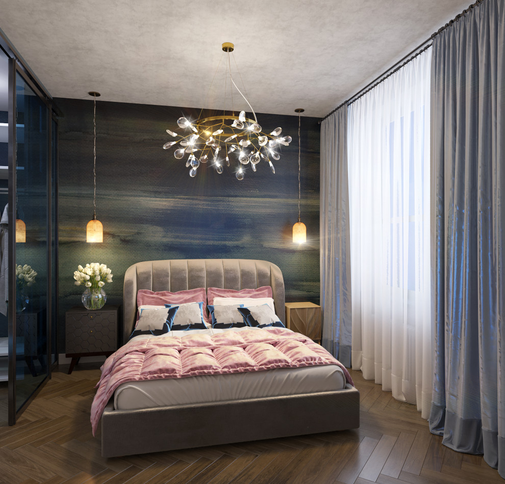 Interior design of a residential flat in The housing complex "Dynasty" at Moscow