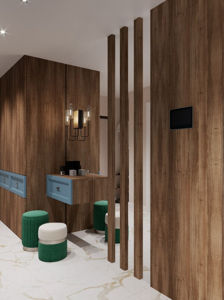 Дизайн интерьера квартиры в современном стиле в ЖК «Царская столица», 107 кв.м.