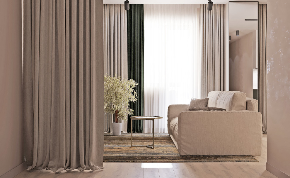 Студия в пастельных тонах