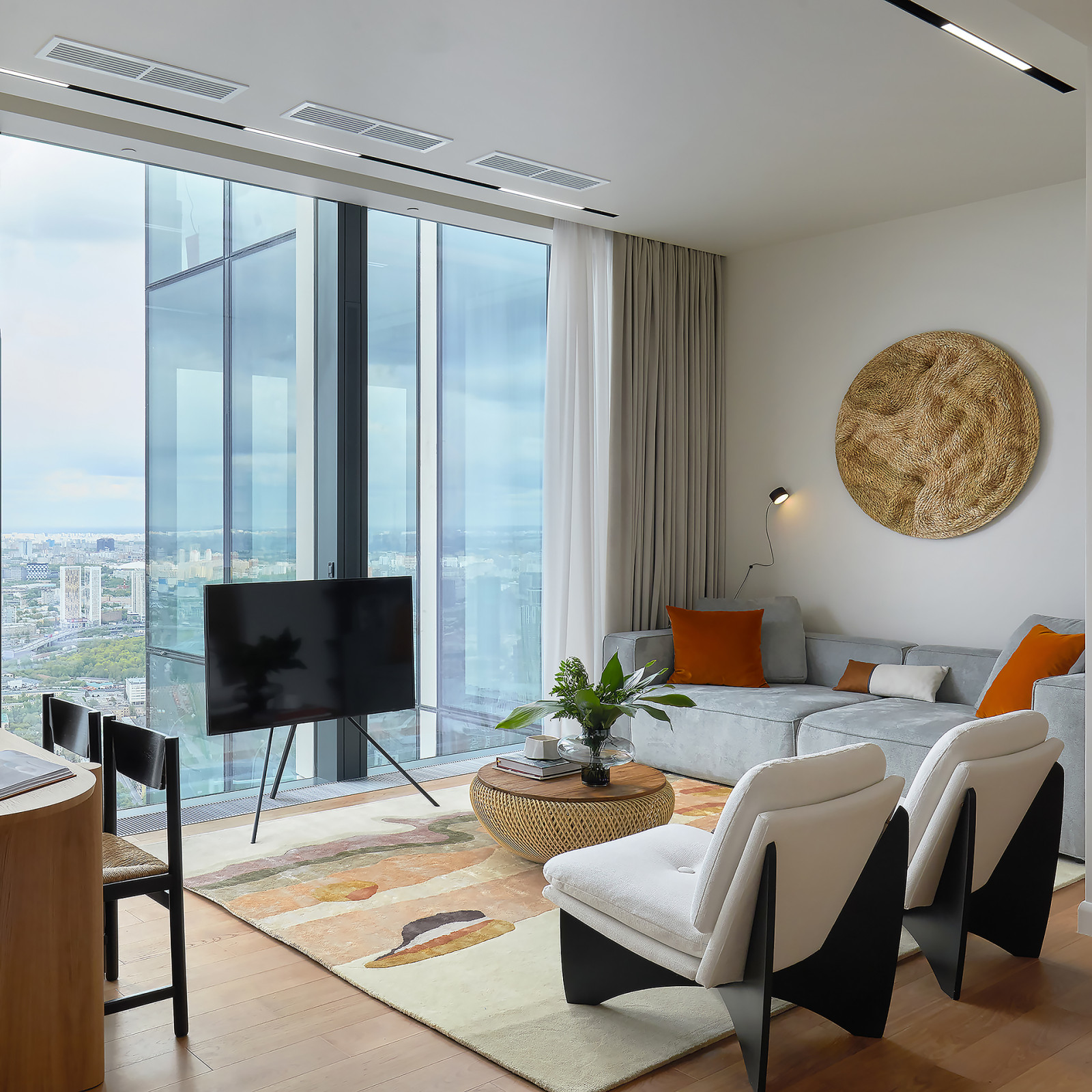 Квартира в Москва-Сити 2 (бежевое дерево)