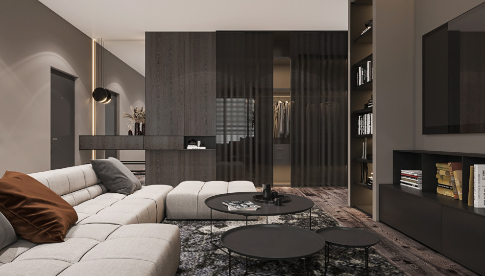 ЖК " Символ" -гостиная для молодого мужчины