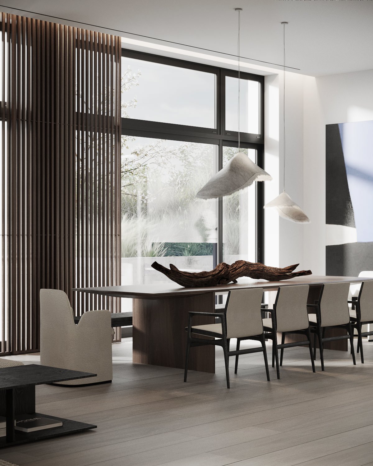 The Whale – Minimalist modern living room