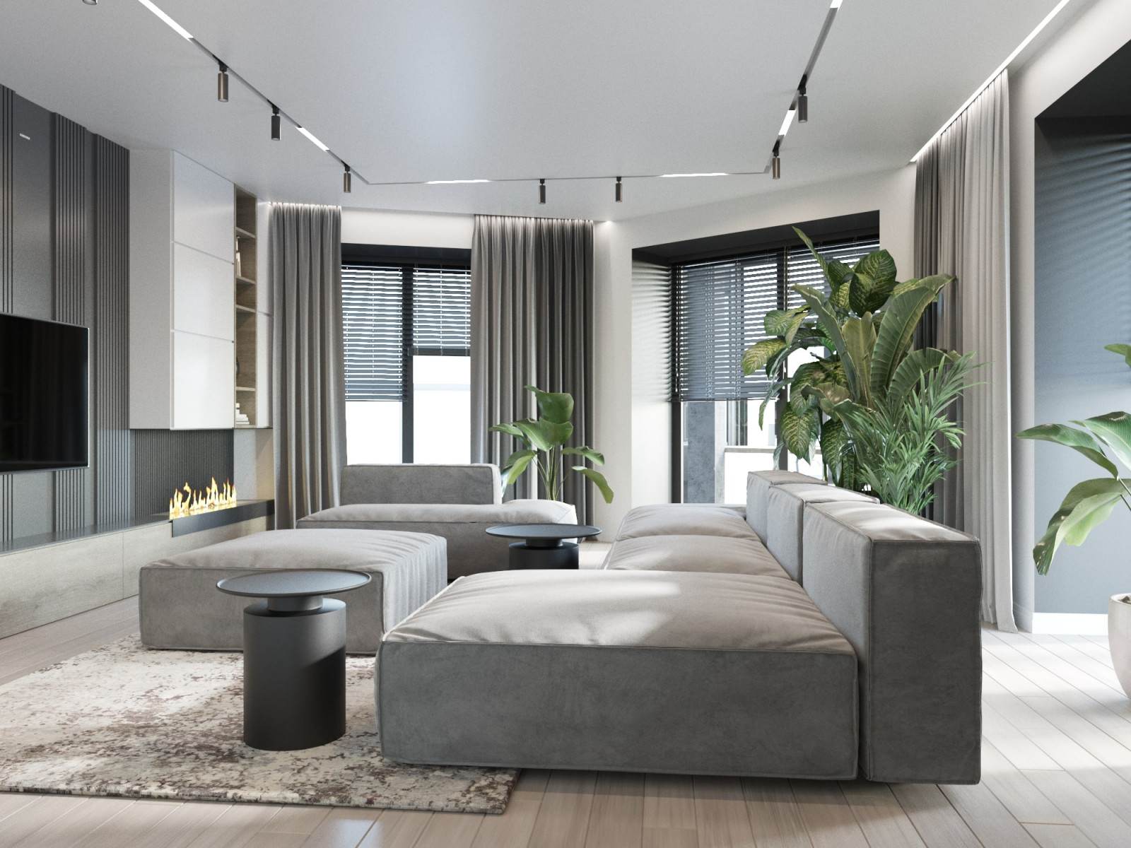 Белый, бежевый, серый...