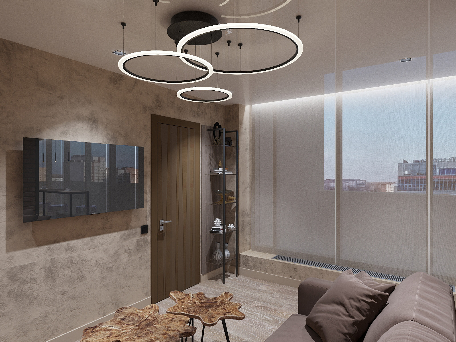 Проект двухуровневого пентхауса в ЖК "Парковый"