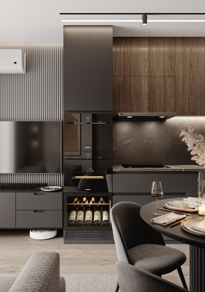 Дизайн-проект трехкомнатной квартиры 80 кв.м. Проект 2024г.