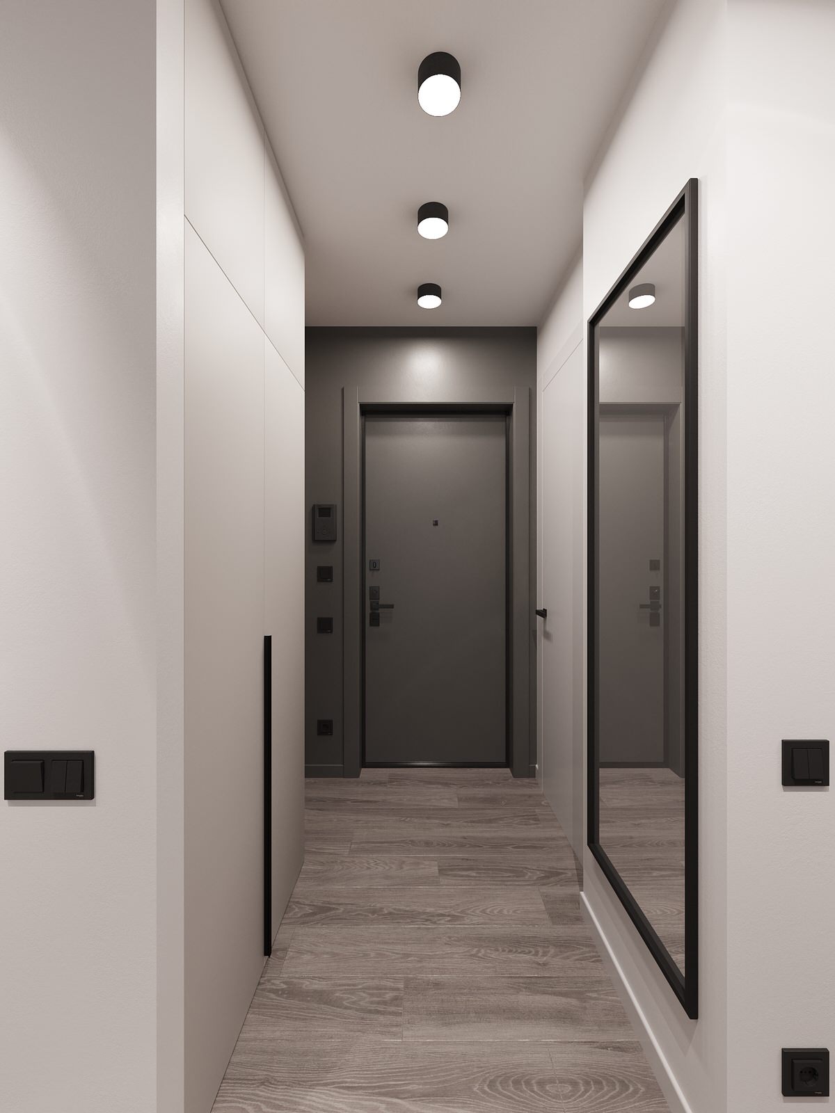 Обложка проекта: Дизайн-проект 2-х комнатной квартиры в сдержанном стиле