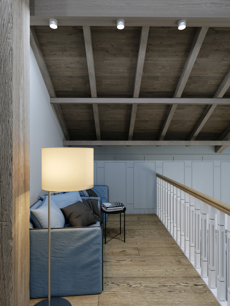 Дизайн проект каркасного дома в коттеджном поселке "Чайка", Московская область