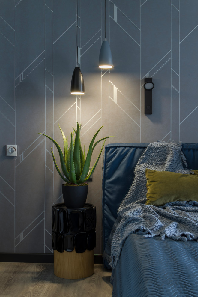 Мастер-спальня с вечерней подсветкой