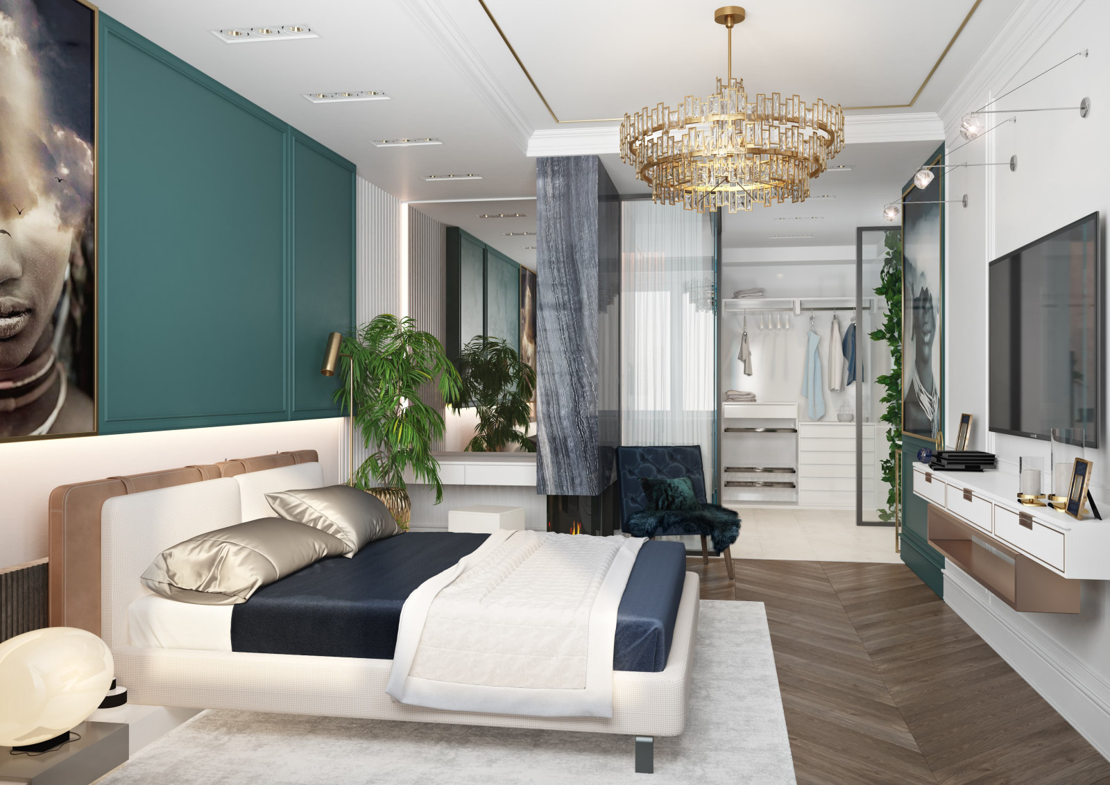 Дизайн и ремонт квартиры в ЖК «Донской Олимп» — Пересечение миров.