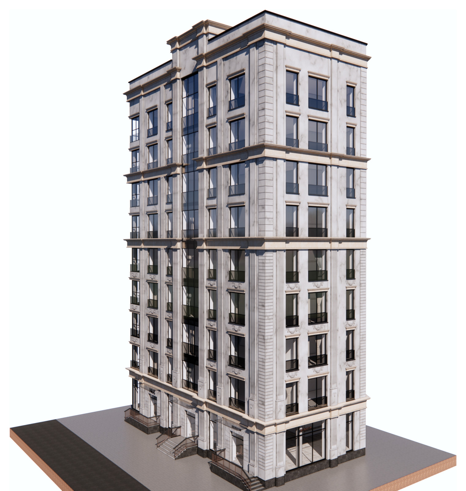 Эскизные предложения жилого дома на Серебрянической набережной. Москва