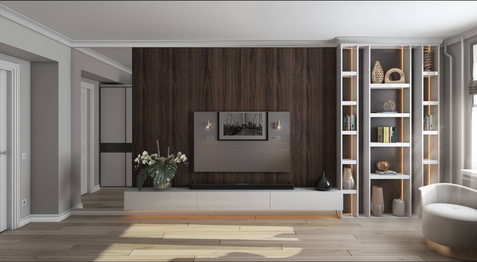 Квартира в современном классическом стиле