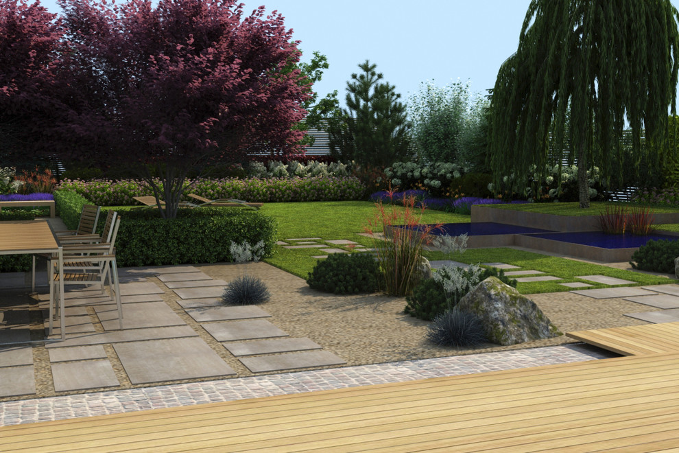 Дизайн-проект участка 9 соток. 3D визуализация