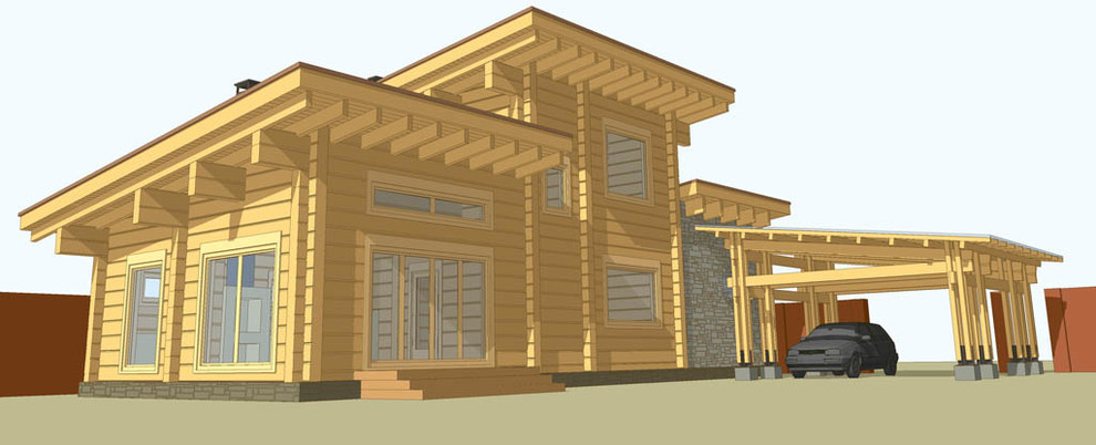 Обложка проекта: дом с баней