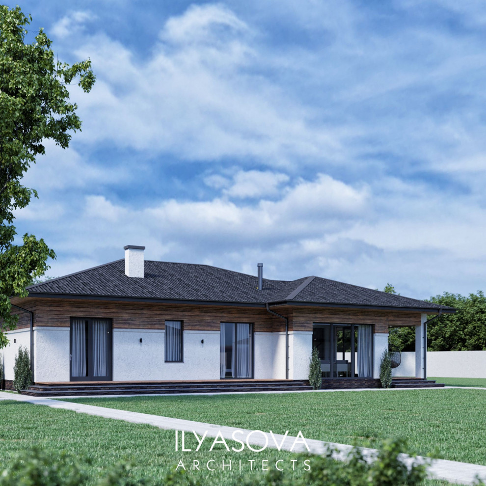 Одноэтажный проект дома в Казани