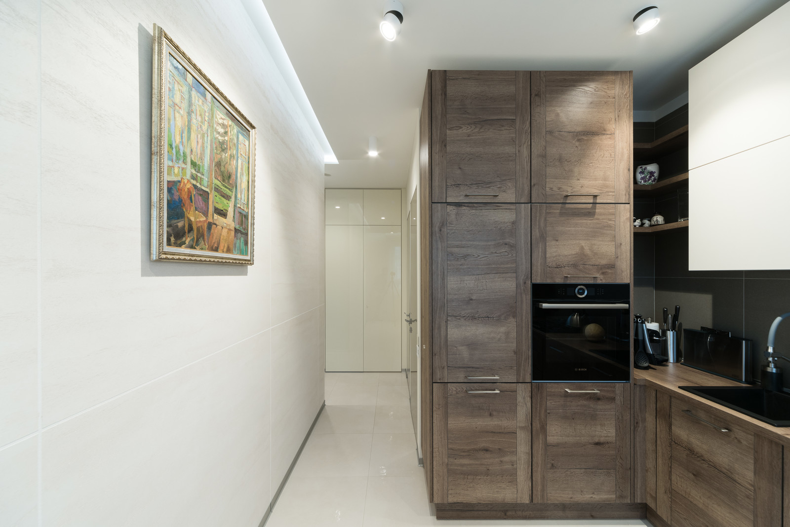 Квартира Ленинский. Контрастный минимализм