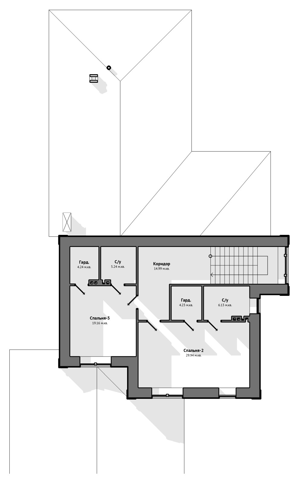 Проект дома в стиле Фрэнка Райта