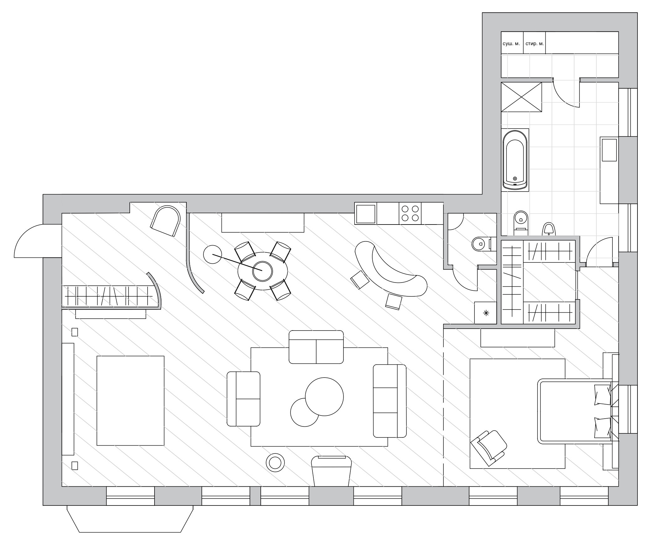 Houzz тур: Квартира с ремонтом 1996-го года на Цветном бульваре