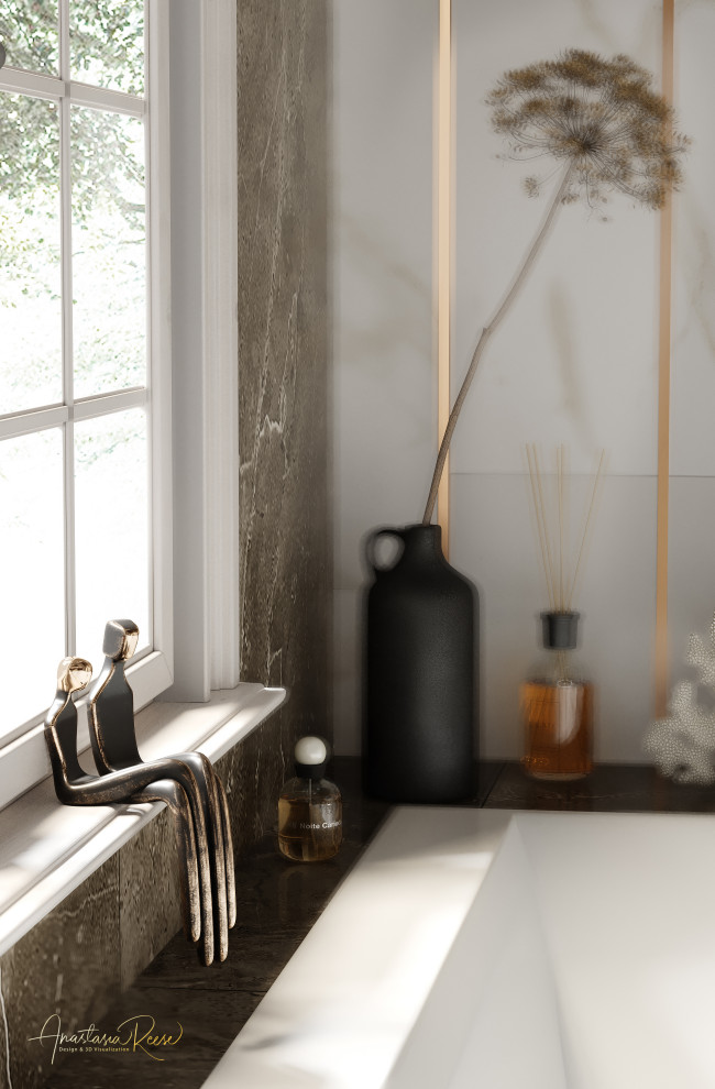 Дизайн проект ванной комнаты "Готовы к выходу из карантина"