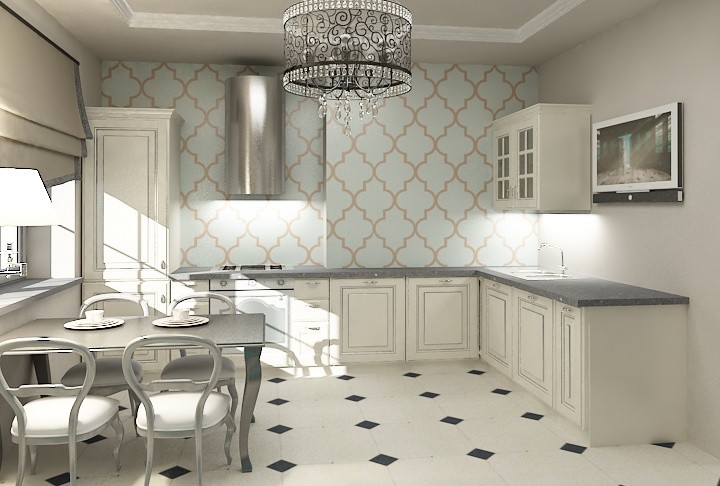 1 комнатная квартира в стиле современный арт деко