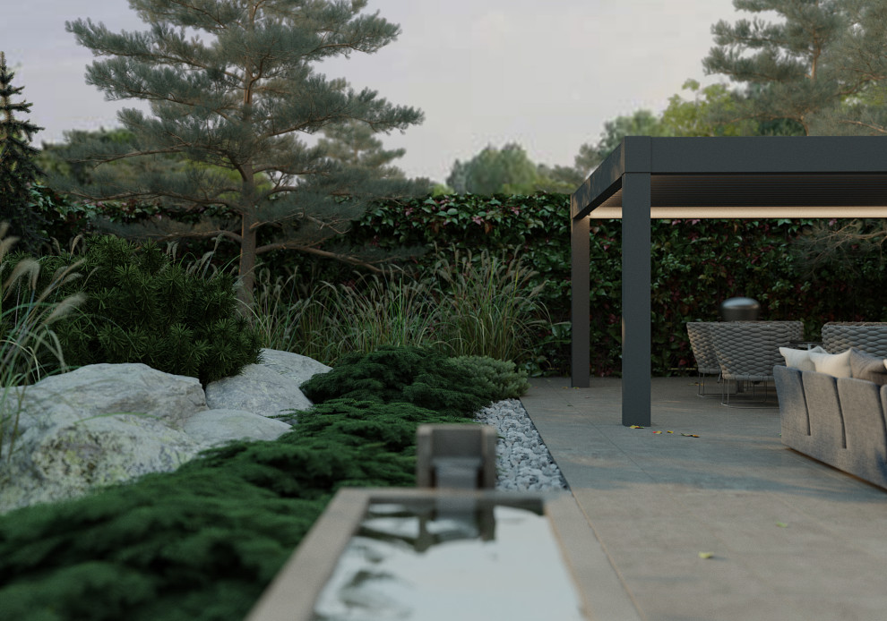 Проект небольшого сада в Воронеже.