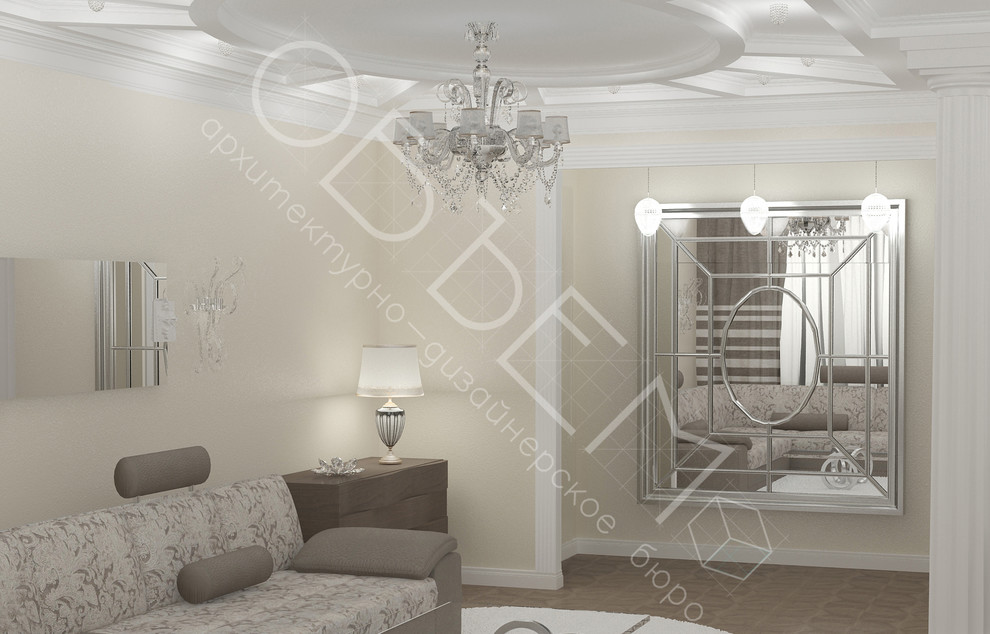 Квартира на Ярцевской улице (вид из гостиной в коридор)