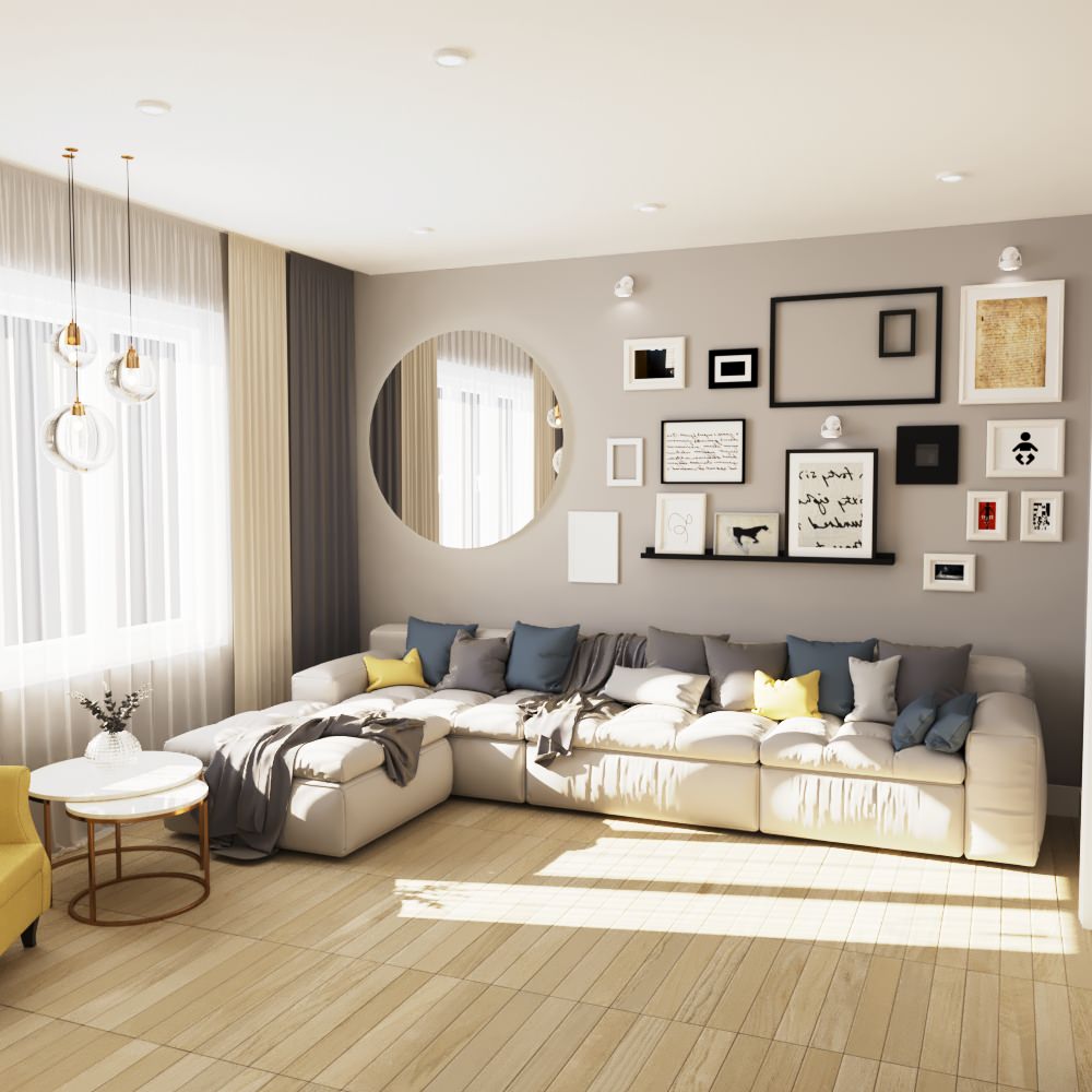 Дизайн квартиры 90 кв.м.