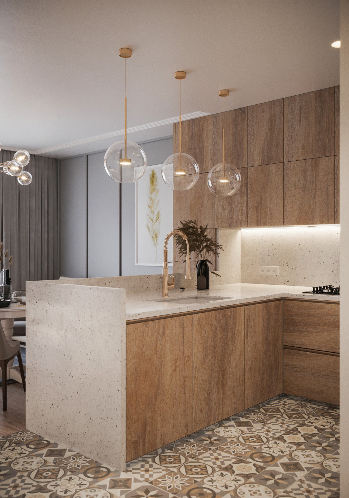 Apartamento de tres pisos