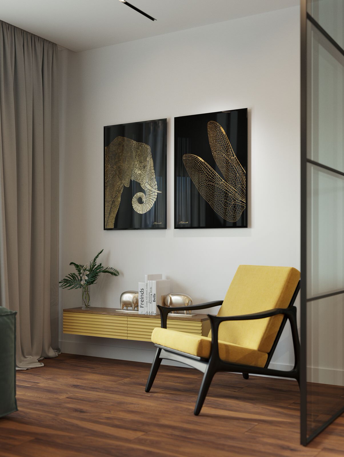 Обложка проекта: Интерьерная картина "Крылья стрекозы"