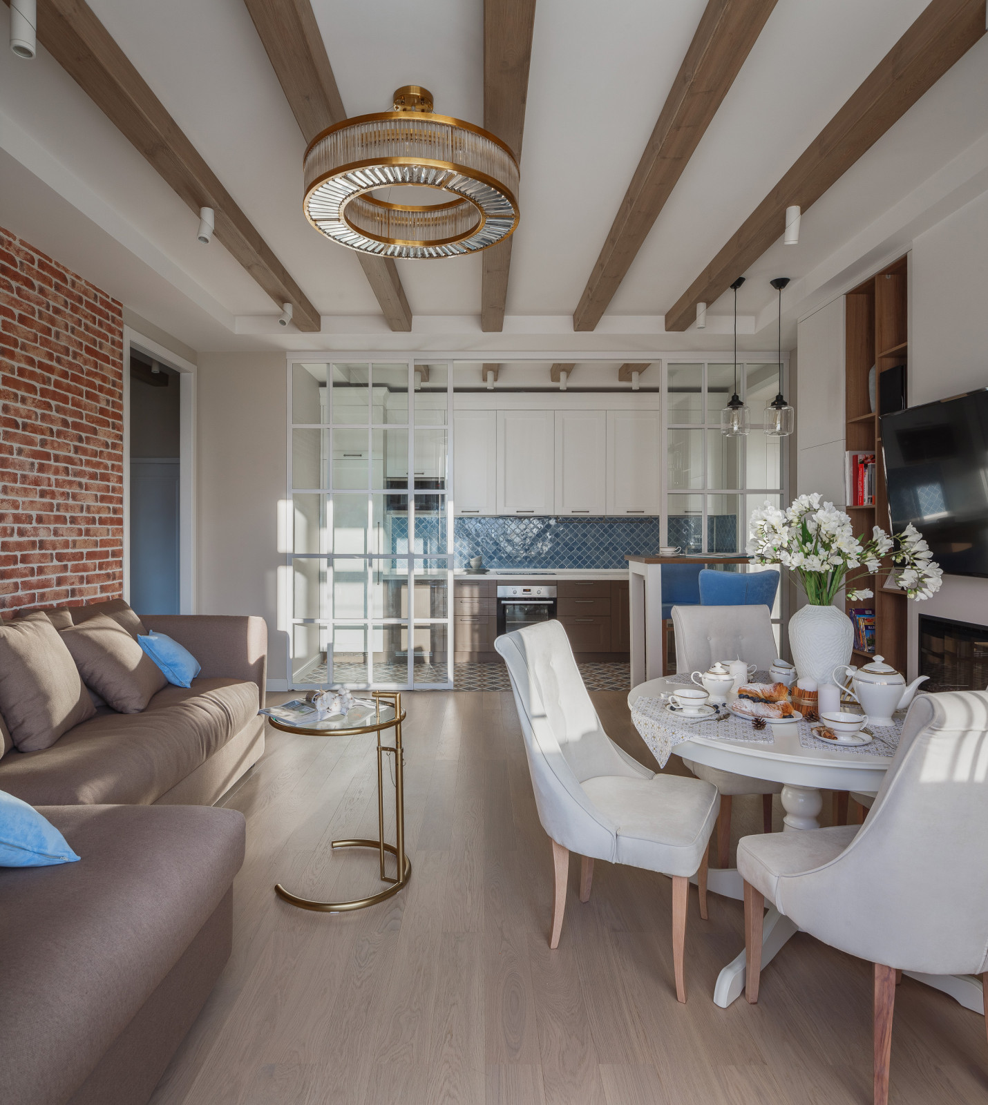 Лёгкий интерьер в Американском стиле