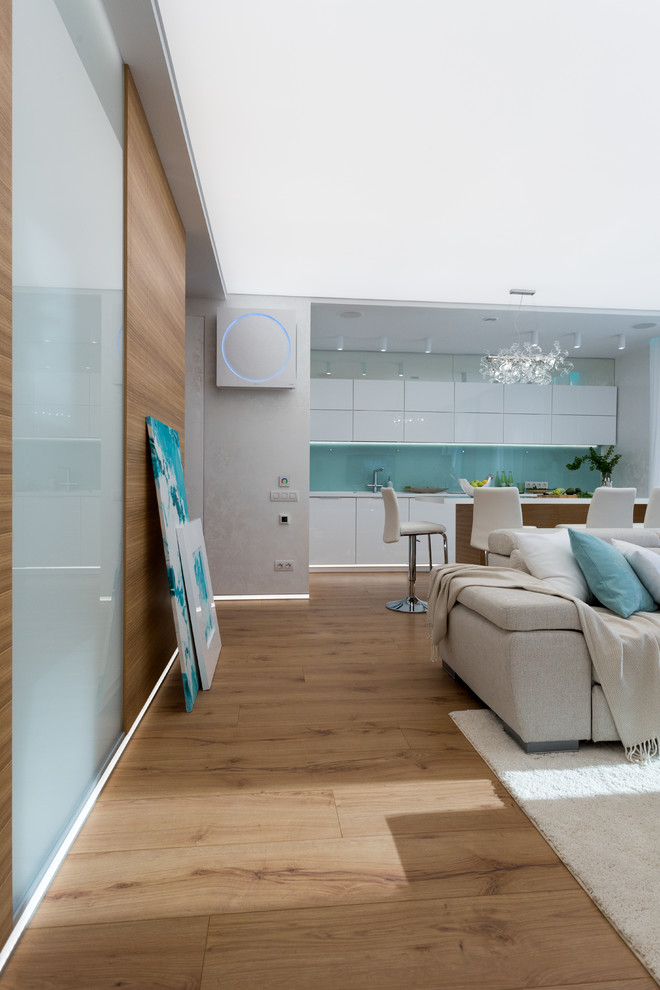 Квартира в бирюзовых оттенках