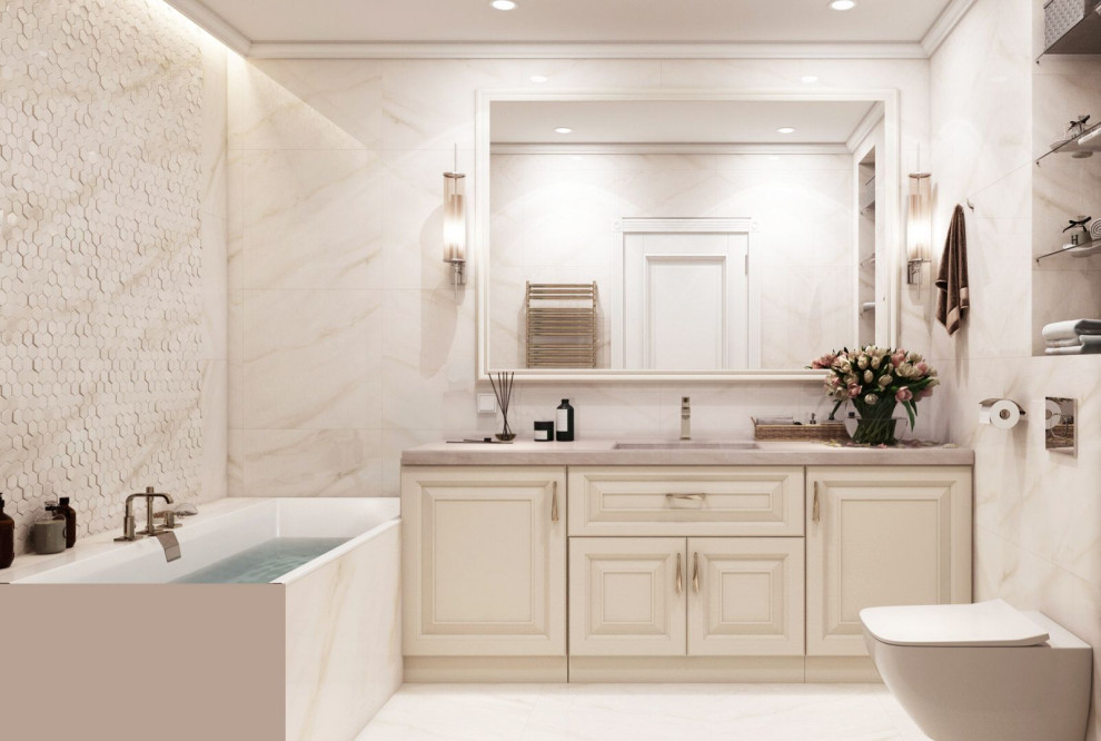 Дизайн интерьера квартиры в светлых тонах в ЖК ''Фили Сити''