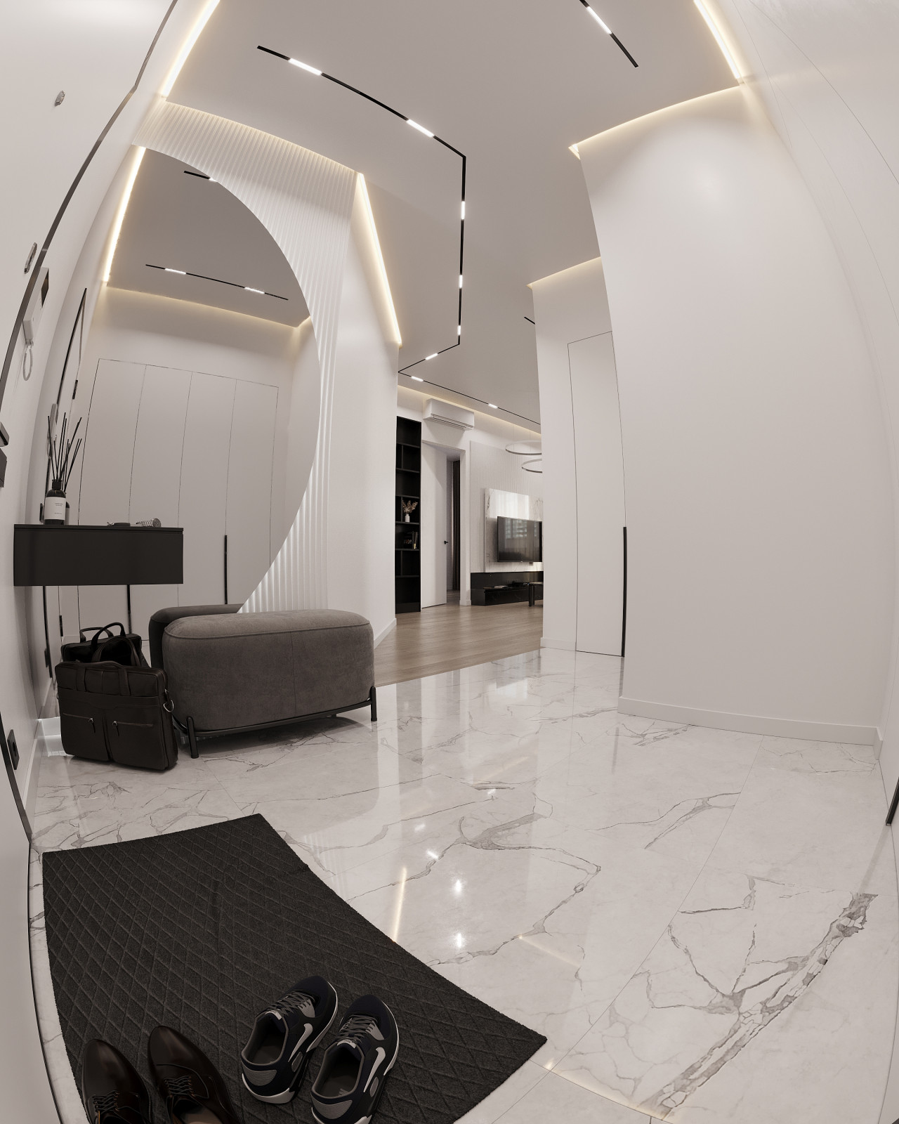 Дизайн и 3д-визуализация санузла в квартире в г. Долгопрудный