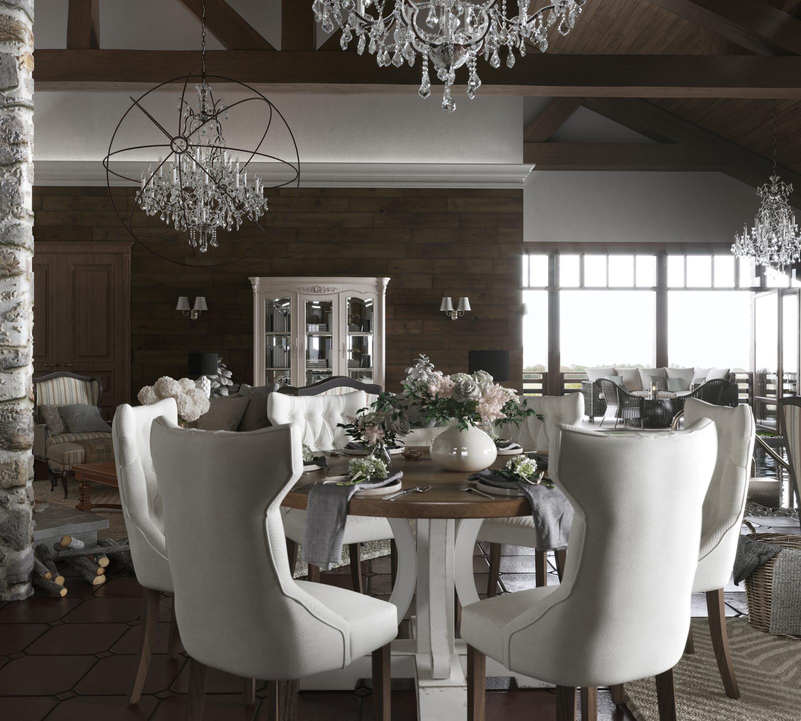 Проект интерьера загородного дома